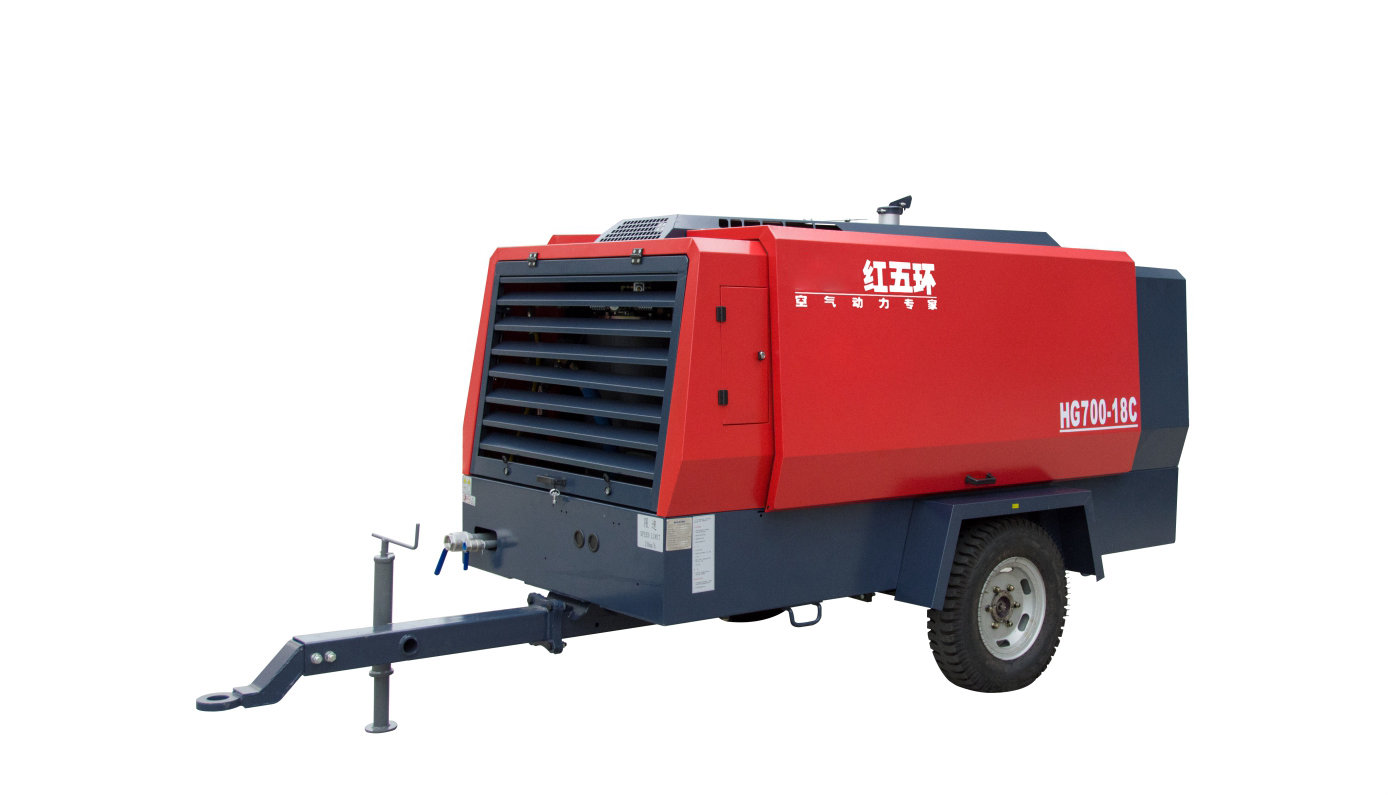 柴驅-HG系列單級高壓移動空壓機（兩輪）HG650、HG750、HG550、HG700 柴移